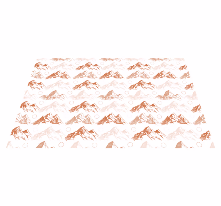 Bergsmönster Vinylmatta natur - Tenstickers