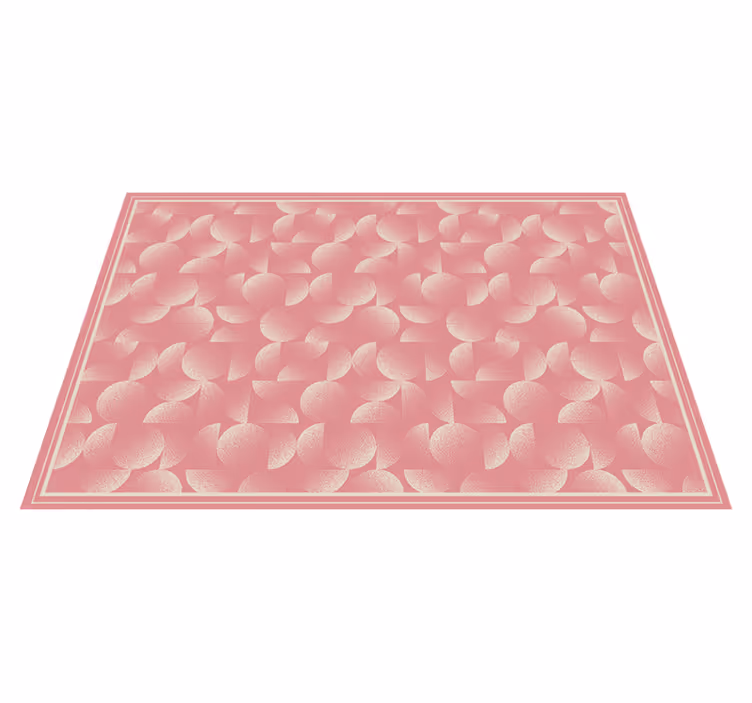 Ginkgo blad mönster Vinylmatta Rosa - Tenstickers