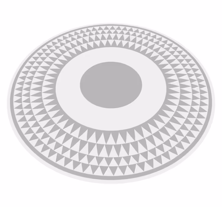 Koncentriska cirklar mönster Vinylmatta geometrisk - Tenstickers