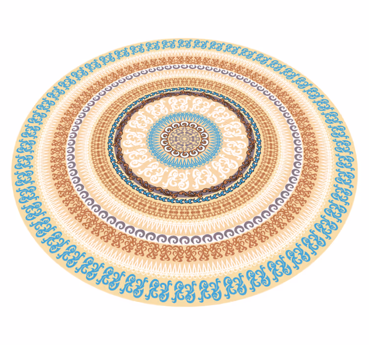 Mandala cirkel mönster Vinylmatta Mandala - Tenstickers