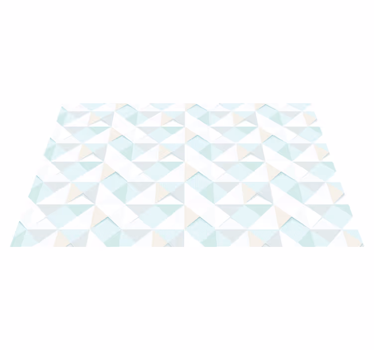 Pastell flerfärgad diamant nordisk matta - Tenstickers