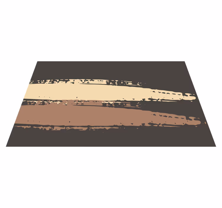 Abstrakt strukturerad rand Vinylmatta Brun - Tenstickers