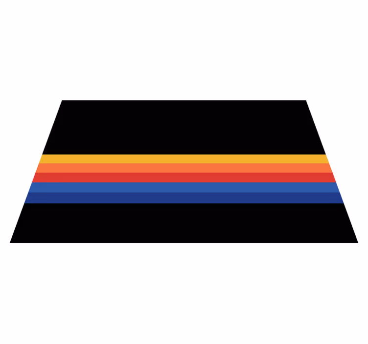 Minimalist striped accent vinlymatta randiga - Tenstickers