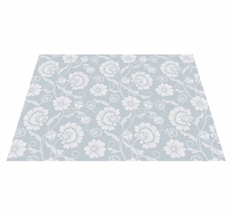 "granny chic" matta med blommönster - Tenstickers