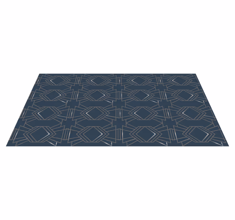 Geometriskt mönstrat marktäcke vinylmatta - Tenstickers