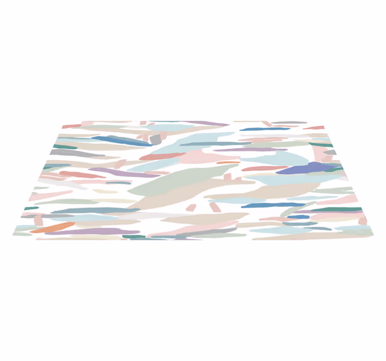 Minimalist abstrakt kamouflage vinylmatta - Tenstickers