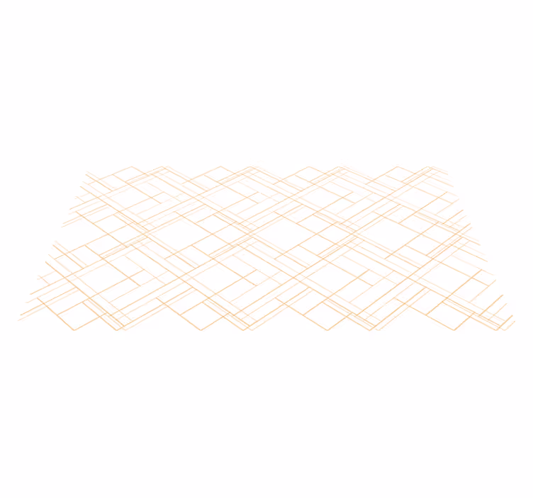 Geometriska linjer minimalistiskt mönster Vinylmatta - Tenstickers