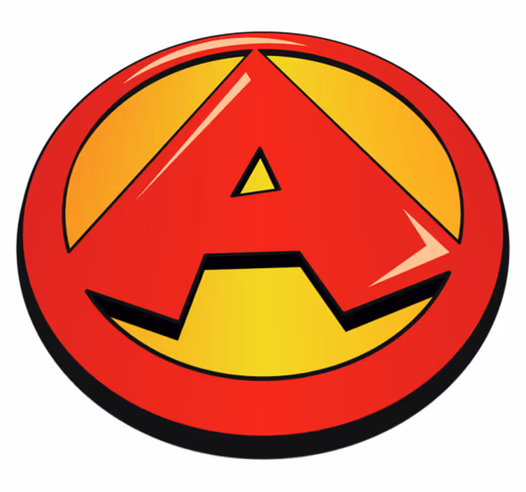 Super initial bokstäver matta för barn - Tenstickers