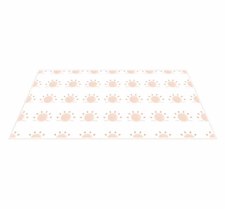 Abstrakt minimal sol nordisk matta - Tenstickers