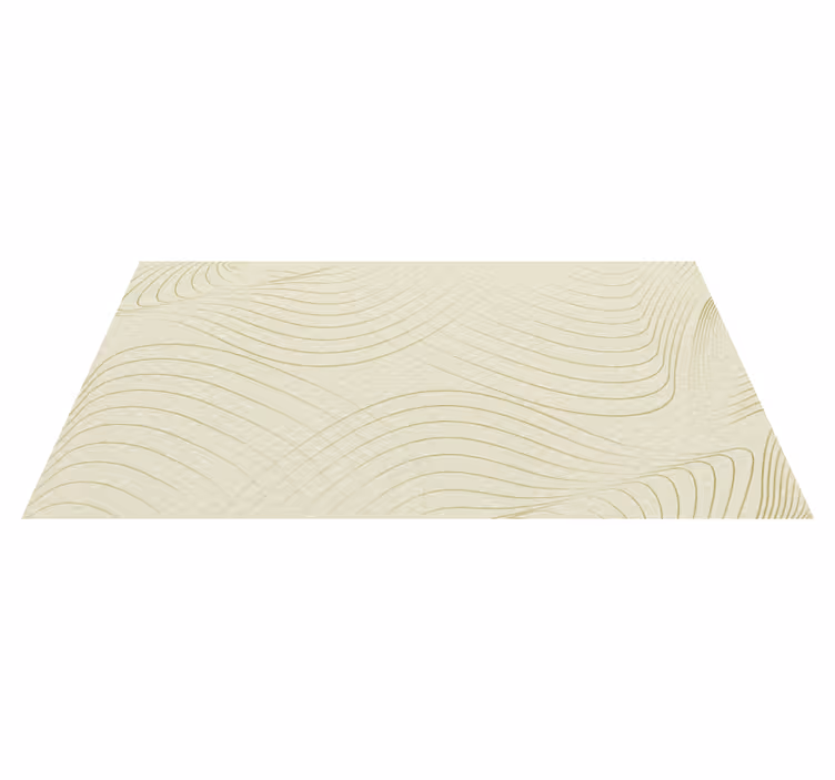 Flödande linjekonst Vinylmatta minimalistisk - Tenstickers