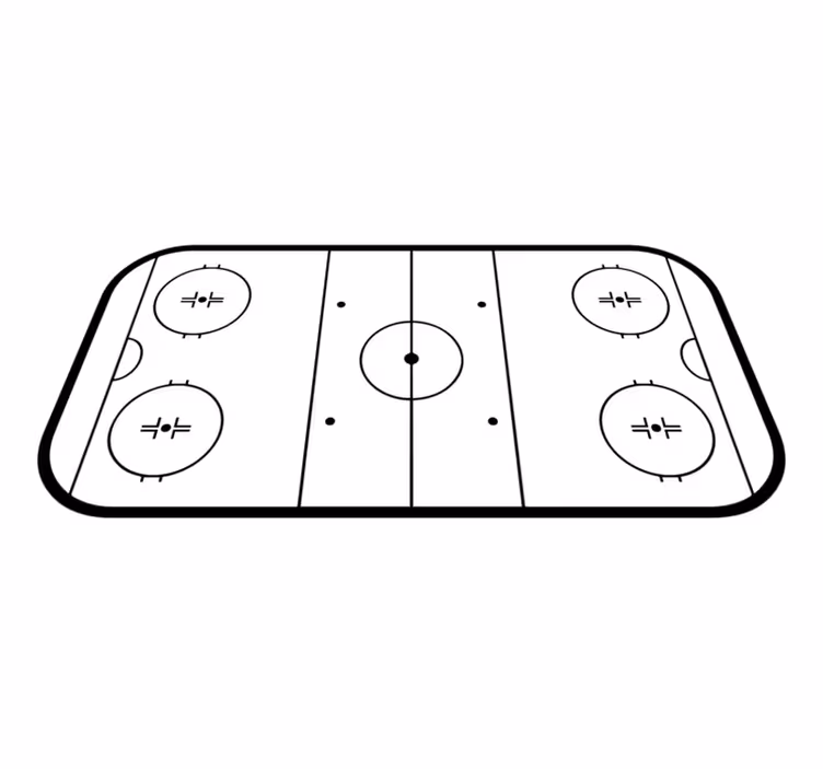 Ishockeyrink Vinylmatta spel - Tenstickers