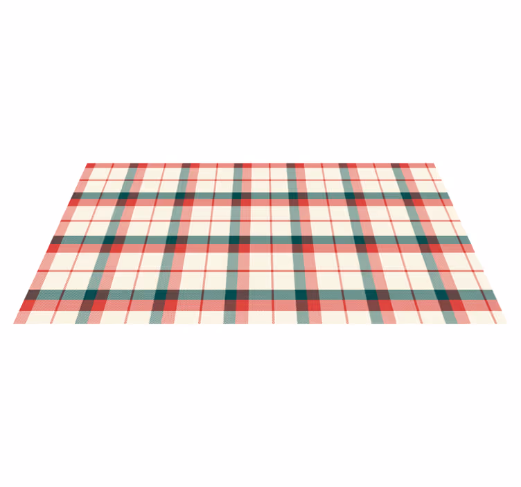 Jul tartan geometriska mattor - Tenstickers