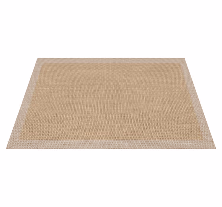 Teplon beige naturlig minimalistisk matta - Tenstickers