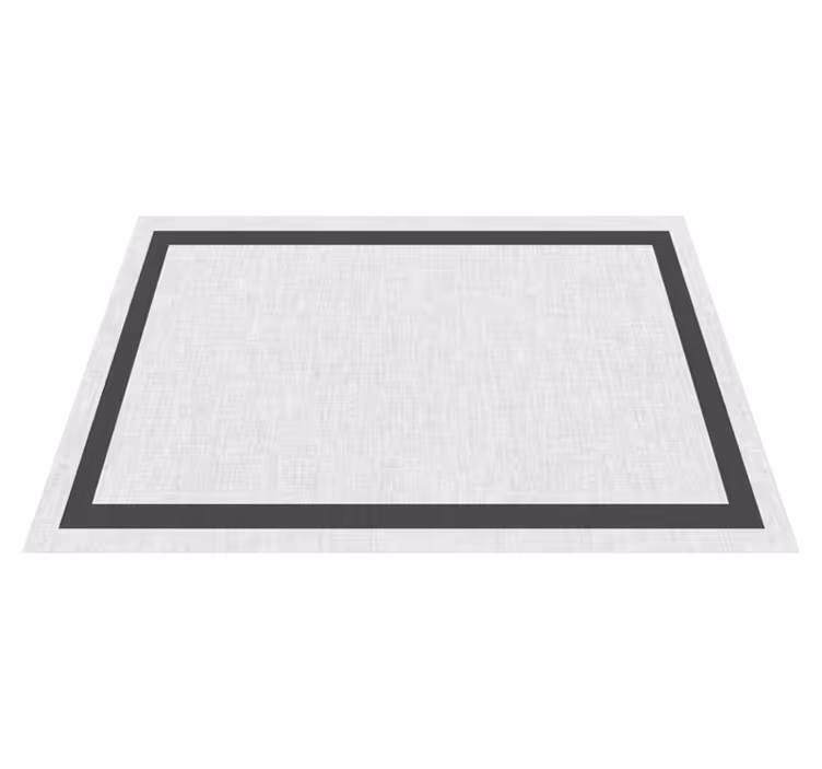 Vit och grå teplon minimalistisk matta - Tenstickers
