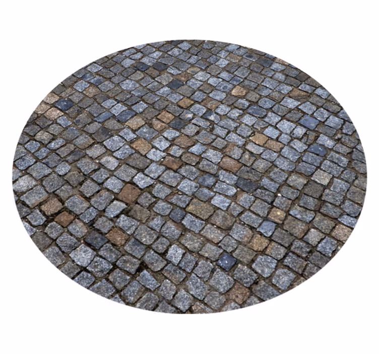 Imitation av gatsten Vinylmatta steneffekt - Tenstickers