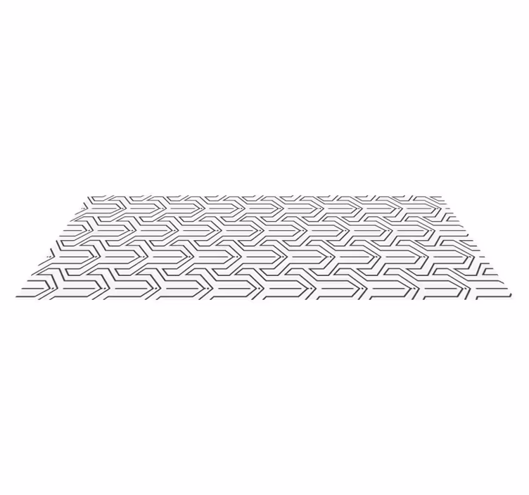 Geometrisk mönster vinylmatta  - Tenstickers