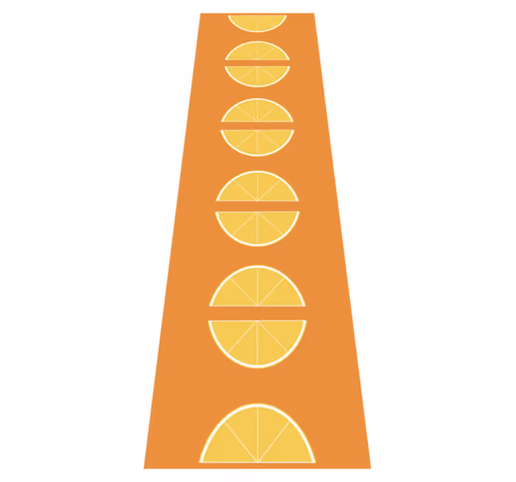 Citrusskivor Vinylmatta Kök - Tenstickers