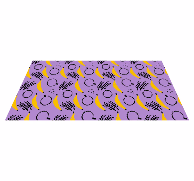 Abstrakt bananblandning Vinylmatta modern - Tenstickers