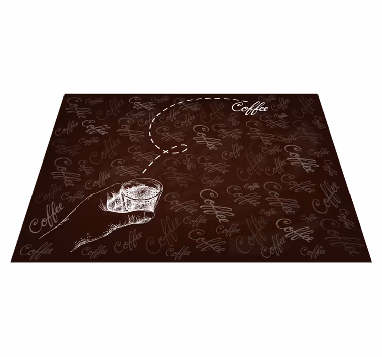 Kalligrafiskt dryckesmotiv Vinylmattor med fraser - Tenstickers