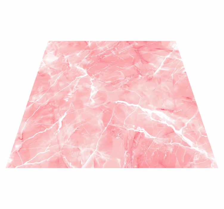 Rosa pastellnyans vinylmatta i marmor - Tenstickers