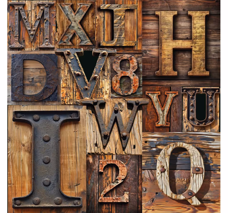 3d effekt brev tapet - Tenstickers