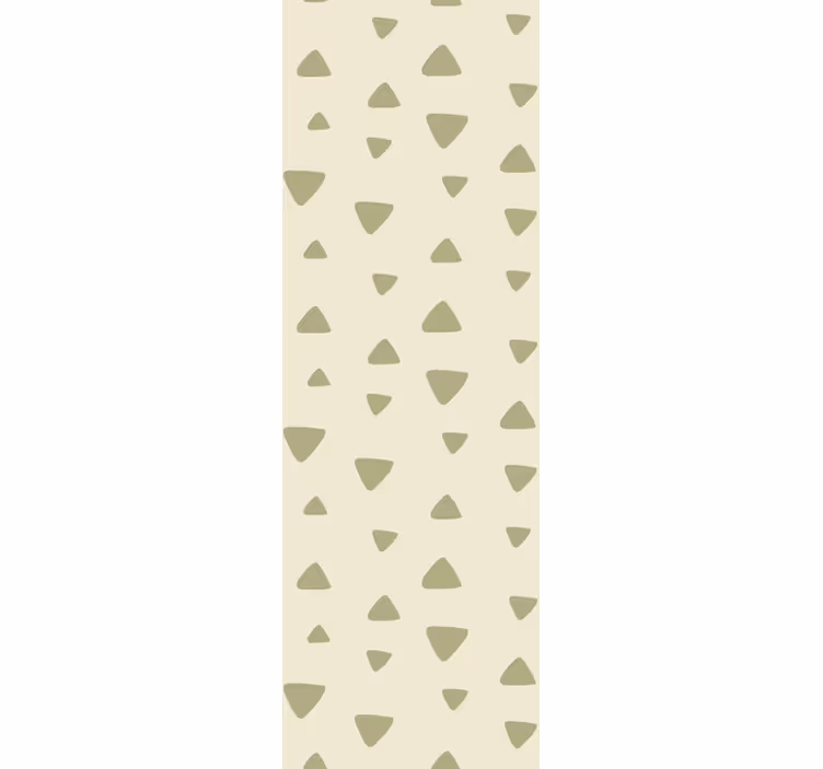 Enkelt beige mönster Tapet trianglar - Tenstickers
