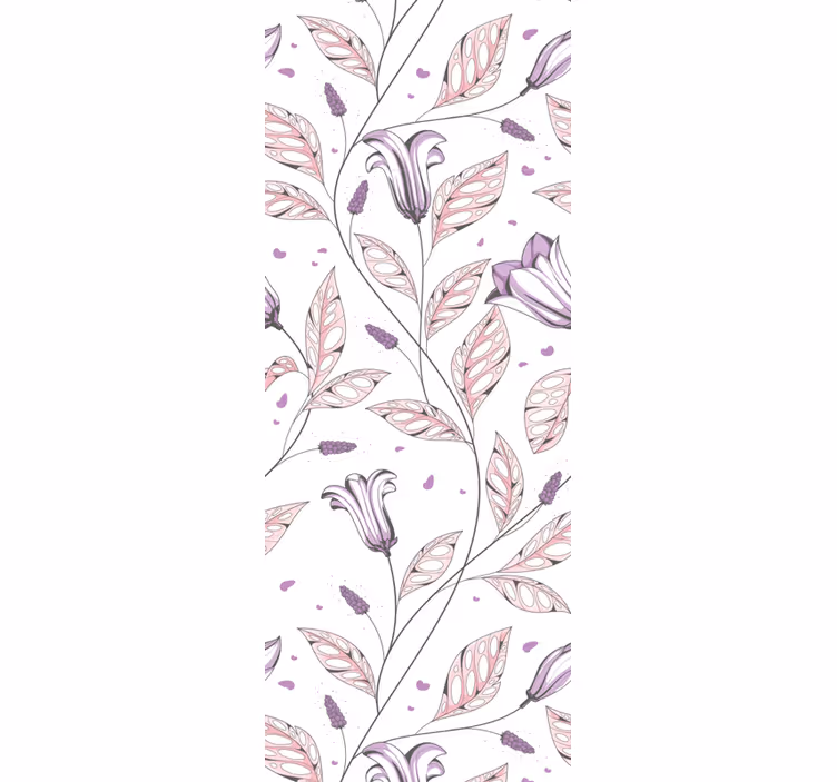 Blommig harmoni design Tapet blommor - Tenstickers