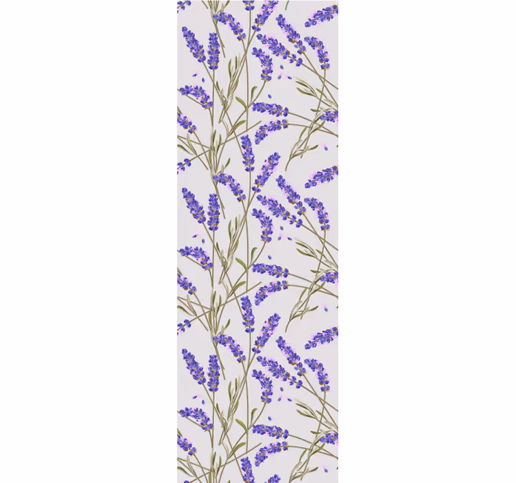 Tapet blommor lavendelblommor design - Tenstickers