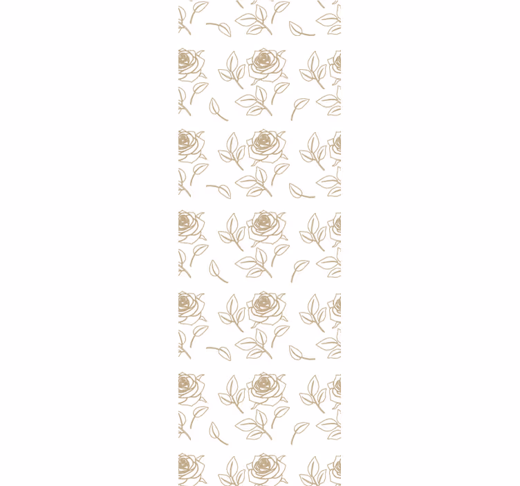 Eleganta rosmönster Tapet blommor - Tenstickers