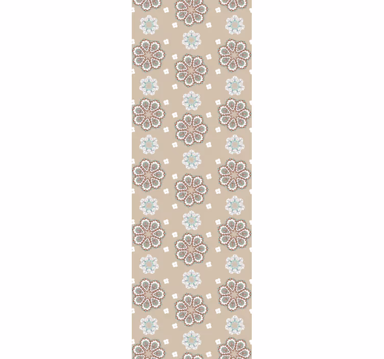 Beige elegant motiv Tapet blommor - Tenstickers