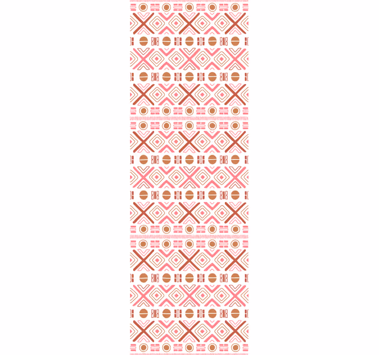 Dekorativa geometriska mönster Tapet blommig - Tenstickers