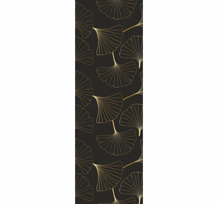 Elegant ginko mönster Tapet blad - Tenstickers