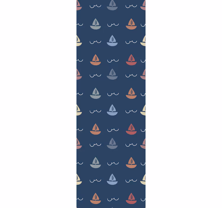 Segelbåtsmotiv barn tapet - Tenstickers
