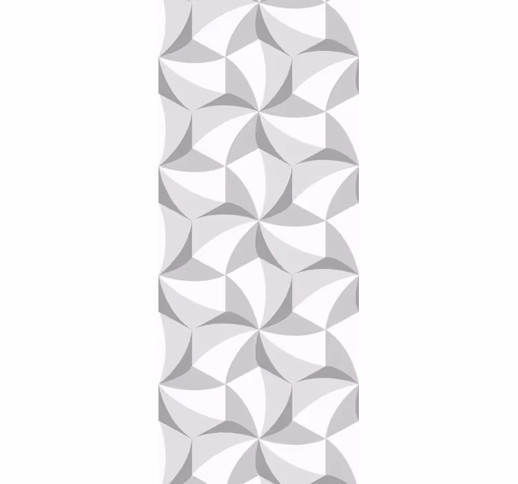 Tapet geometriska former stiliga grå mönster - Tenstickers