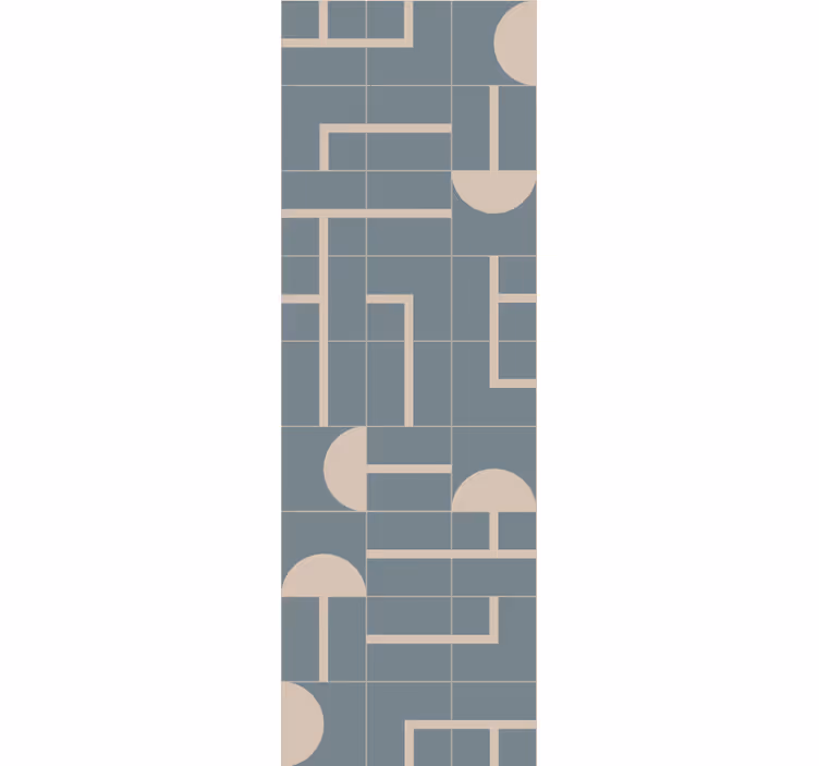 Tapet geometriska former beige stiliga former - Tenstickers