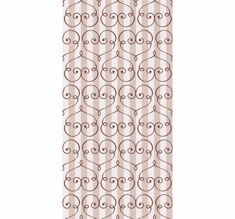 Brunt hjärta design Tapet vertikala - Tenstickers