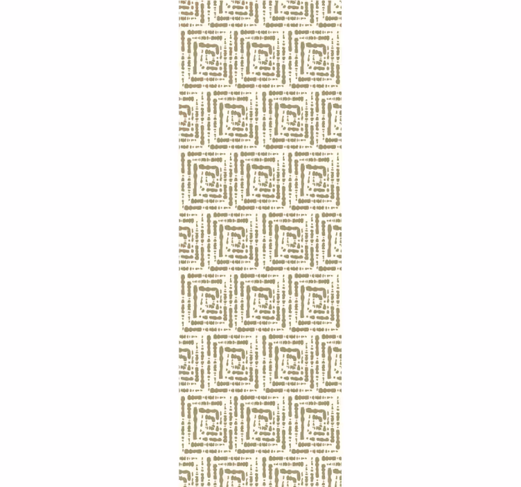 Beige fyrkantigt motiv Biljetter tapet - Tenstickers