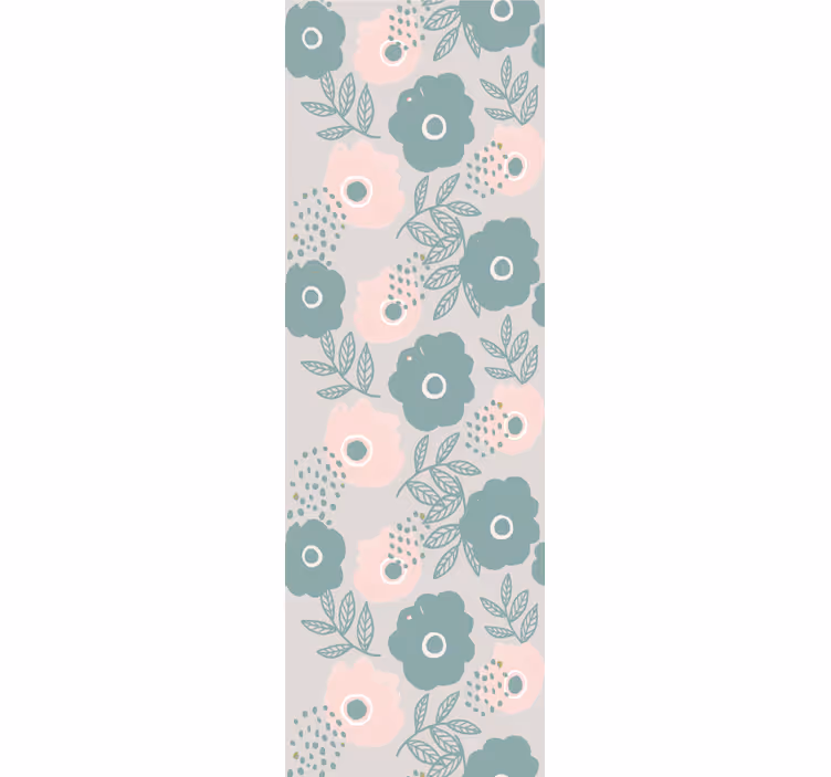 Mjuka mönster Tapet blommig - Tenstickers