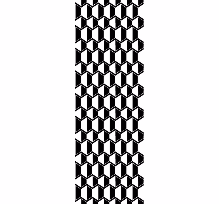 3d kubiskt mönster tapet geometriska former - Tenstickers