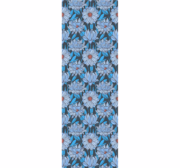Frodig blommig design Tapet blommor - Tenstickers