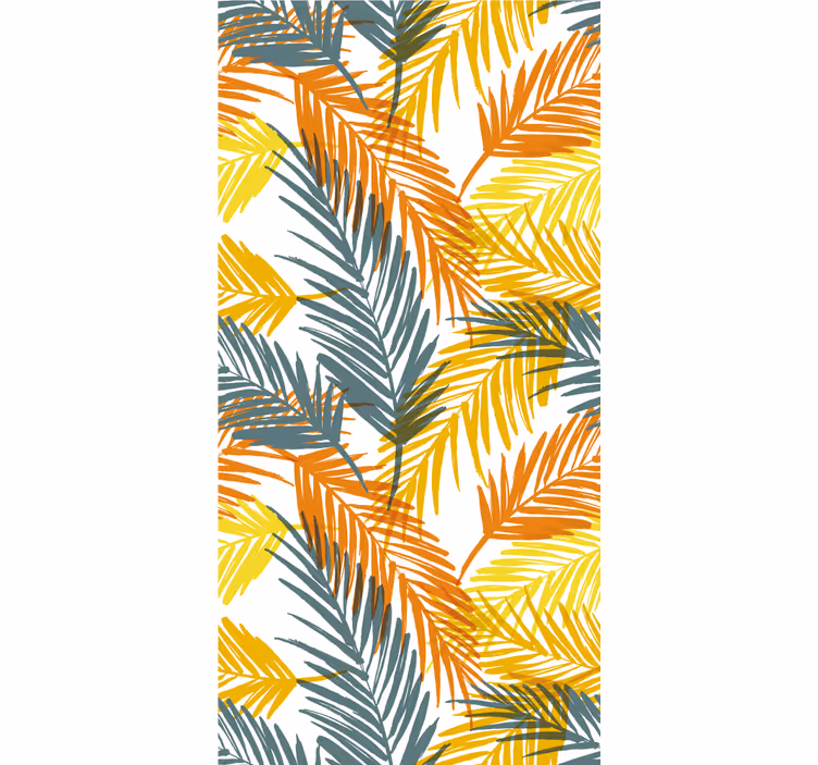 Tropiskt palmblad Tapet blad - Tenstickers