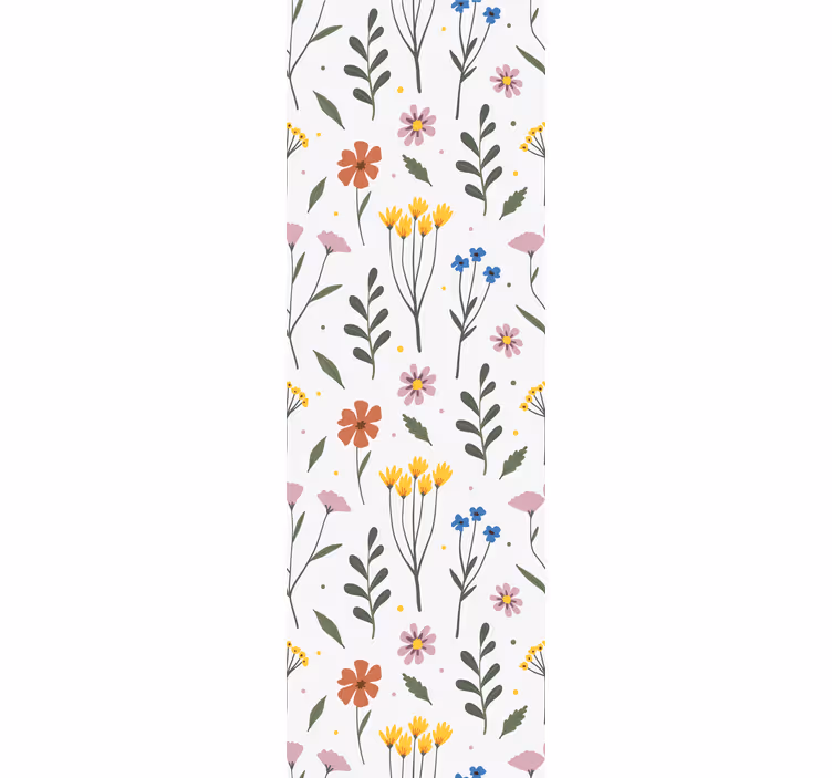 Livlig blommig design Tapet blommor - Tenstickers