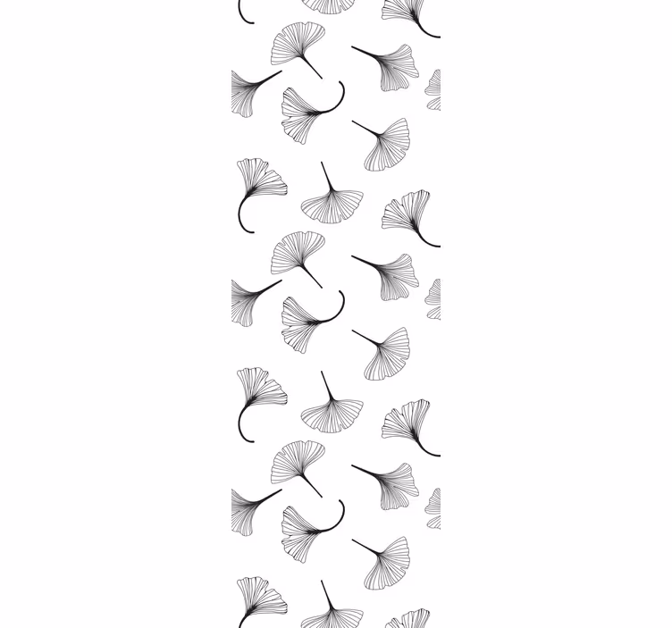 Ginkgo blad motiv Tapet blommig - Tenstickers