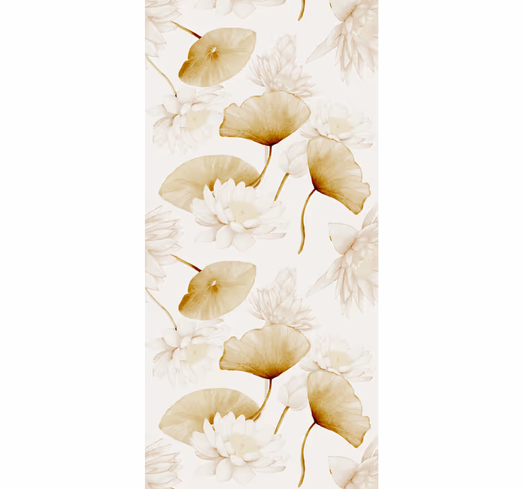 Tapet blommor blommig botanisk design - Tenstickers