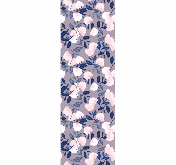 Blomma blommönster Tapet blommig - Tenstickers