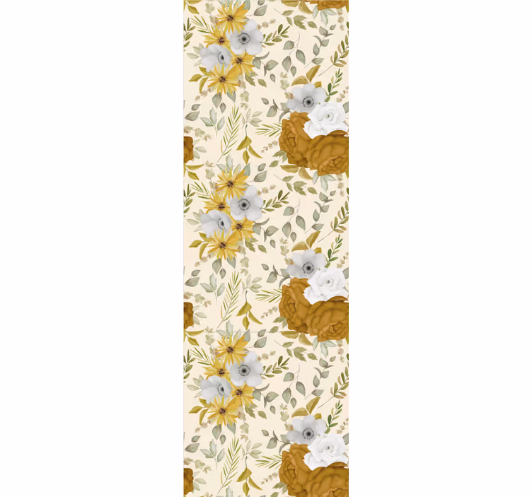 Häckande blommar Tapet blommor - Tenstickers