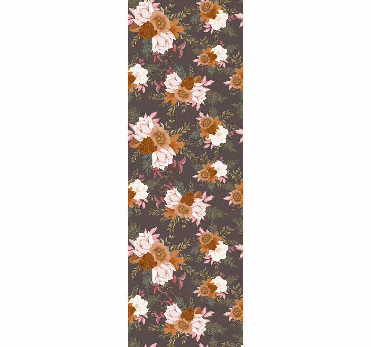 Blommig bukettdesign Tapet blommor - Tenstickers