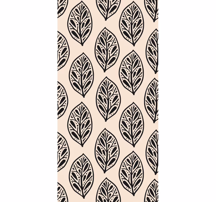Stilrent beige arrangemang Tapet blad - Tenstickers