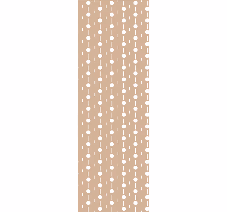 Tapet cirklar, prickar och polka dots vita cirklar - Tenstickers
