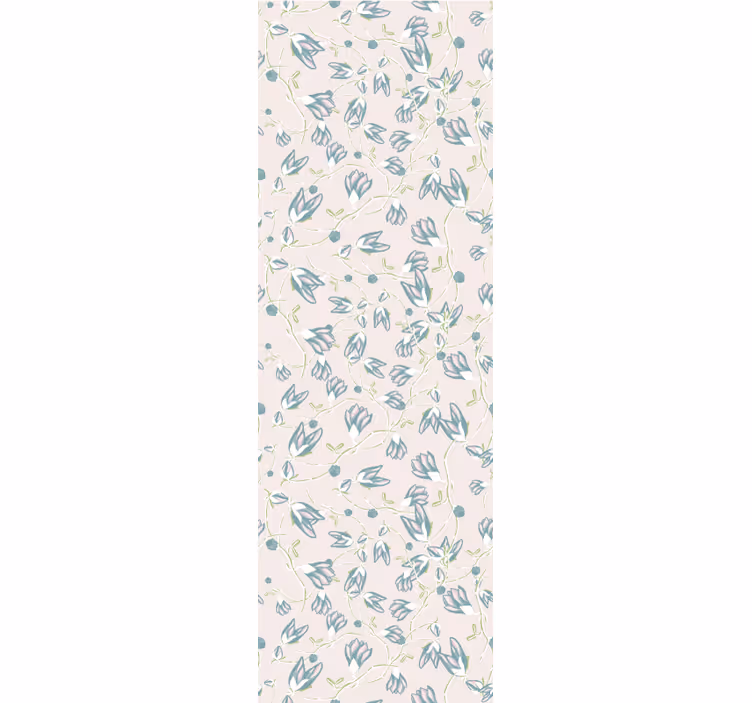 Subtilt blommönster Tapet blommor - Tenstickers